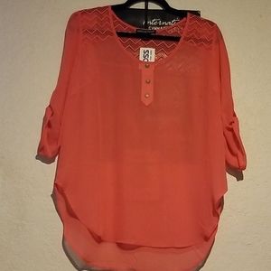 Ross peach colored dress top